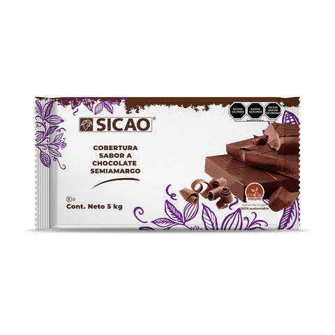 Sicao® Marqueta Sabor Chocolate Semi-amargo