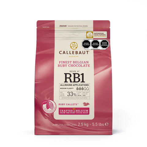 Callebaut chocolate ruby rosa bolsa