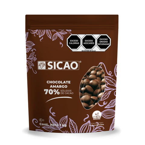 Sicao® Wafer Chocolate Amargo 70% Bolsa