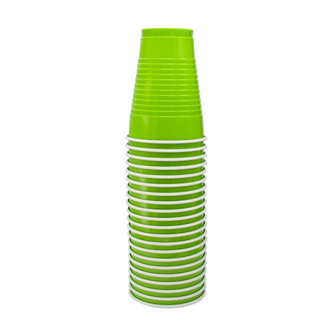 Vaso 12 Oz. Color Verde Kiwi 20 Piezas.