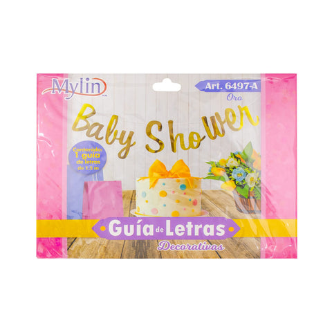 Guía de letras "baby shower"