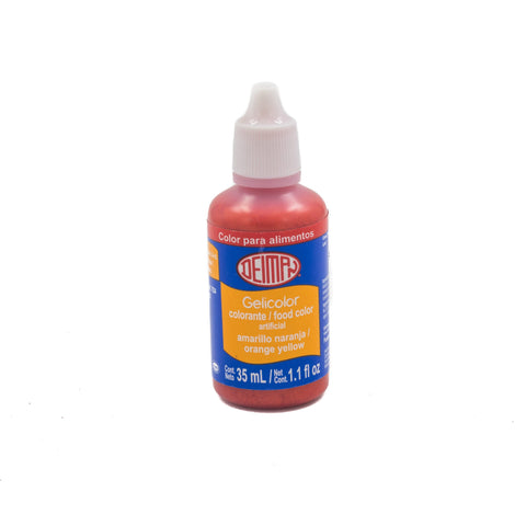 Color Amarillo Naranja Gelicolor 35 ML. Deiman