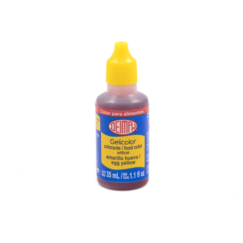 Color Amarillo Huevo Gelicolor 35 ML. Deiman