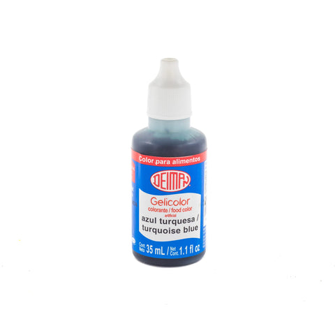 Color Azul Turquesa Gelicolor 35 ML. Deiman