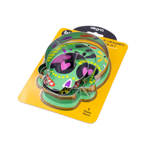 Juego de cortadores calaverita acero inoxidable 3 piezas