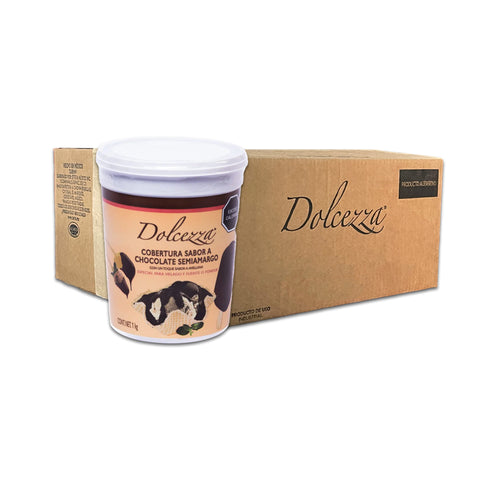 Dolcezza® Cobertura para Helado Sabor Chocolate Semiamargo