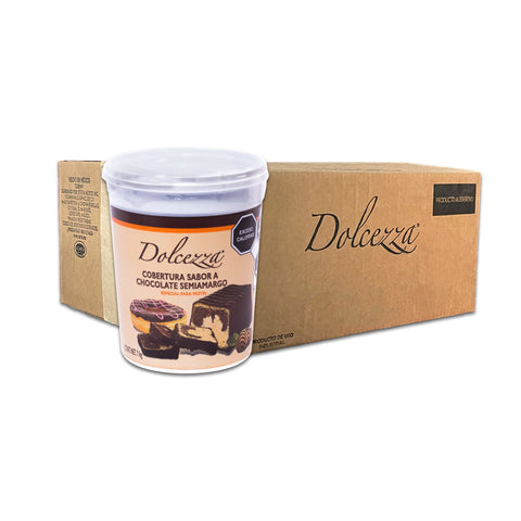 Dolcezza® Cobertura para Pastel Sabor Chocolate Semiamargo