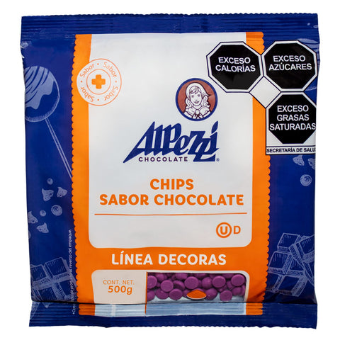 Chips Sabor Chocolate Color Violeta Alpezzi®