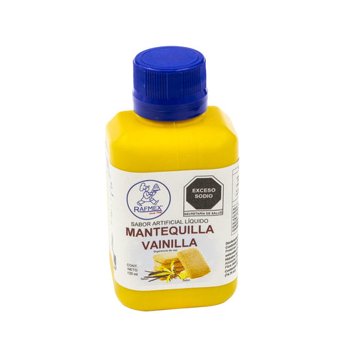 Sabor Mantequilla Vainilla Rafmex 125 ML.