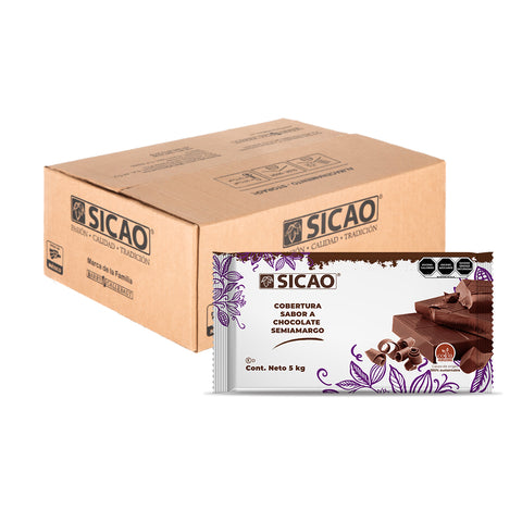 Sicao® Marqueta Sabor Chocolate Semi-amargo