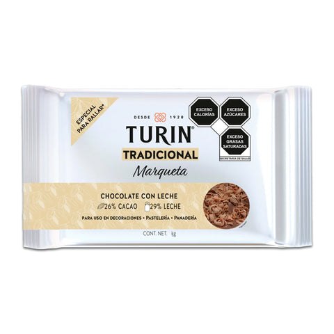 Turín® Marqueta Tradicional Chocolate c/Leche